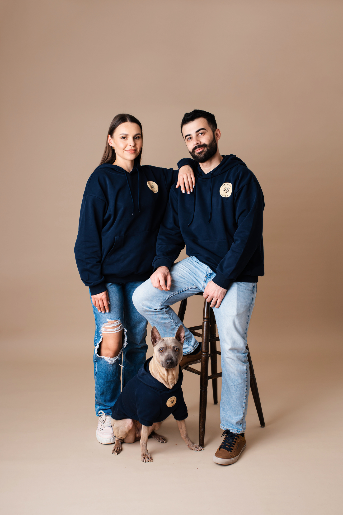 Unisex Hoodie Navy Blue