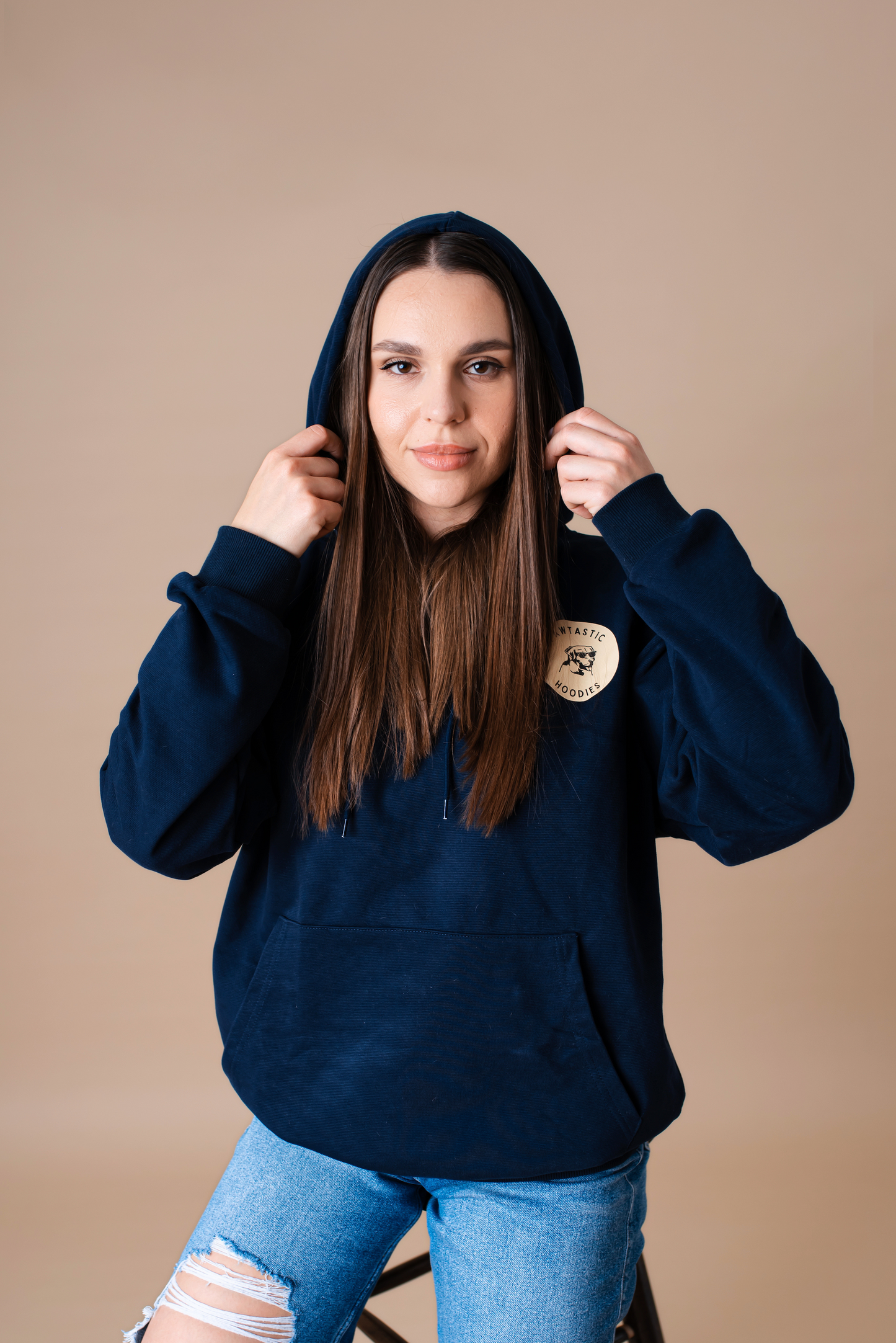 Unisex Hoodie Navy Blue