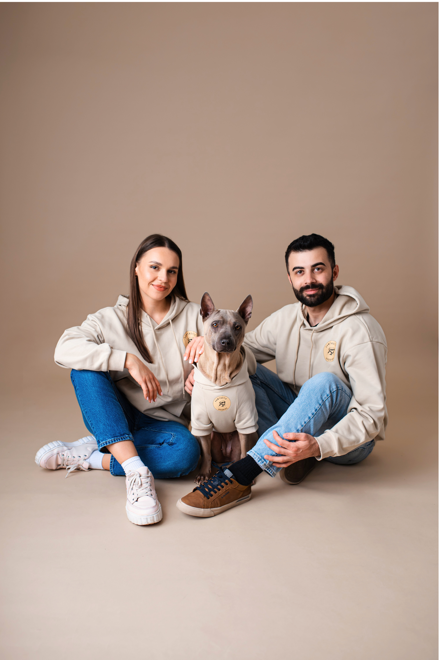 Unisex mikina - béžová