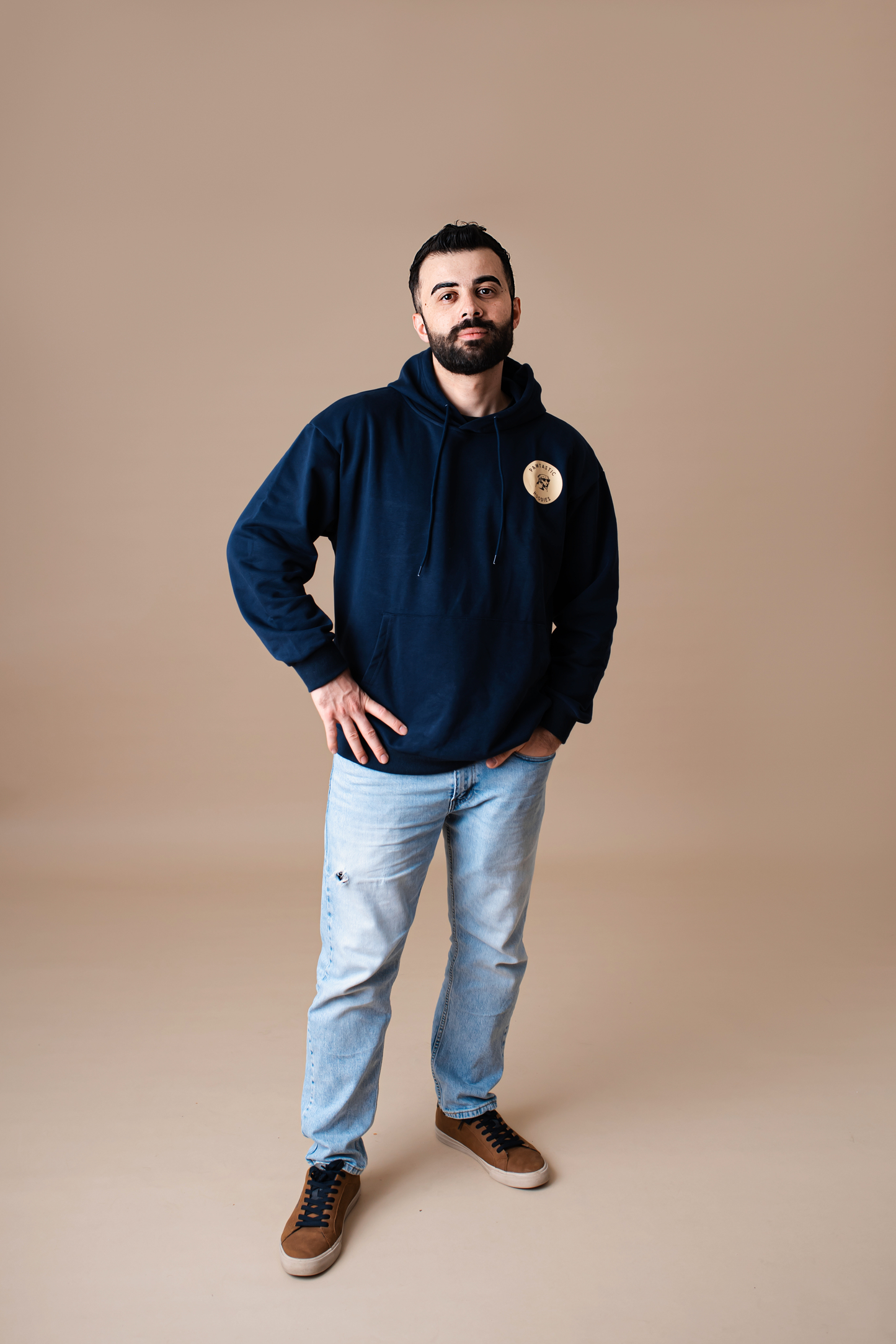 Unisex Hoodie Navy Blue