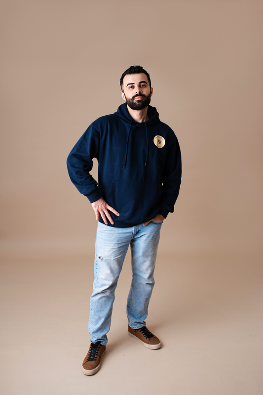 Unisex Hoodie Navy Blue